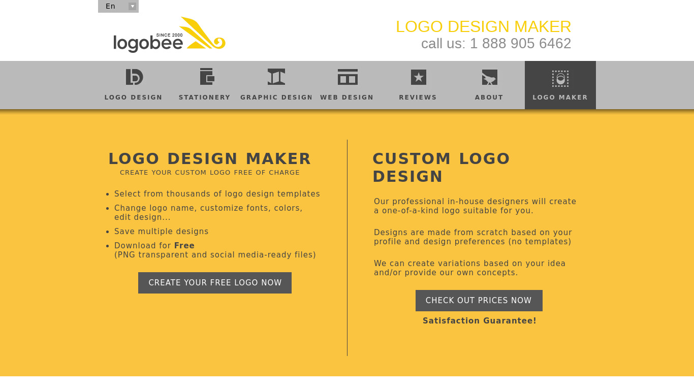 LogoBee - Logo Templates Landing page