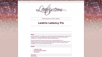 Leatrix Latency Fix image