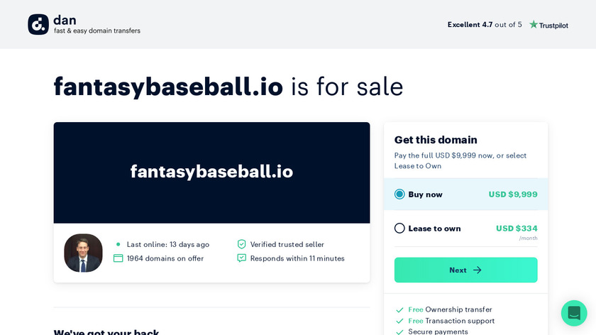 Fantasy Baseball Analytics Landing Page