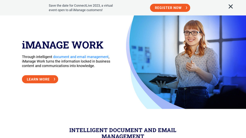 iManage Work Landing Page