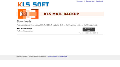 KLS Mail Backup image