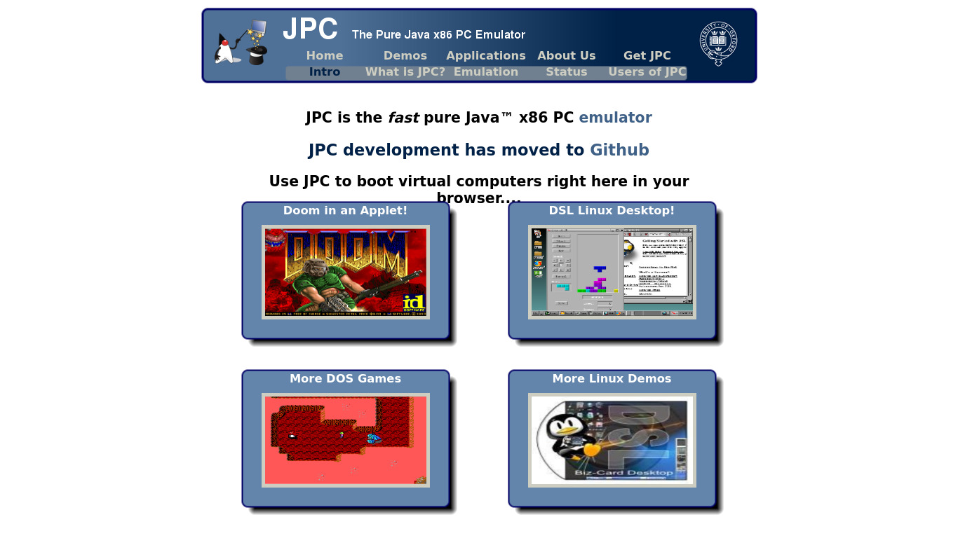 JPC Landing page