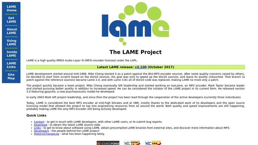 LAME Landing Page
