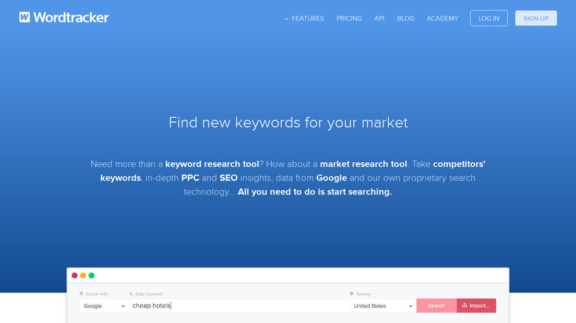 Wordtracker Landing Page