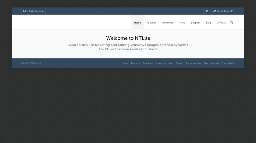NTLite Landing Page
