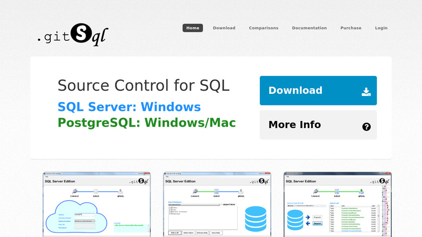 gitSQL Landing Page