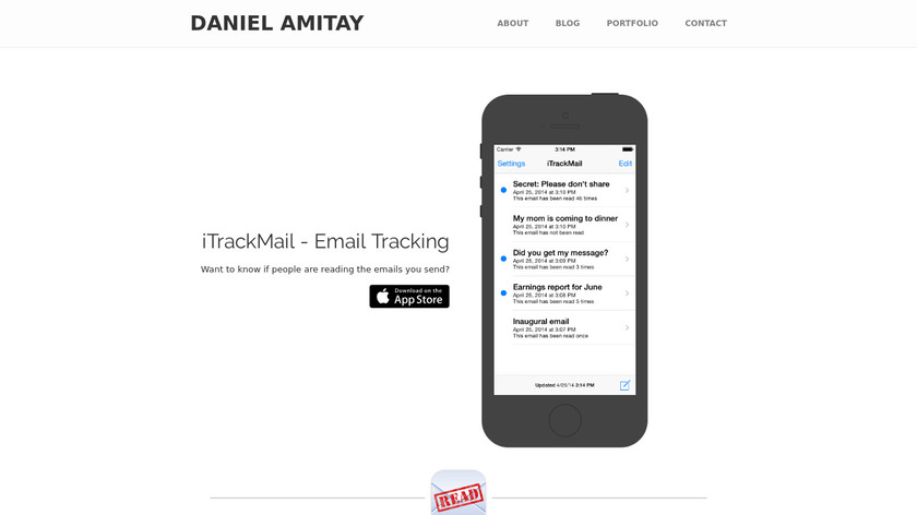 iTrackmail Landing Page