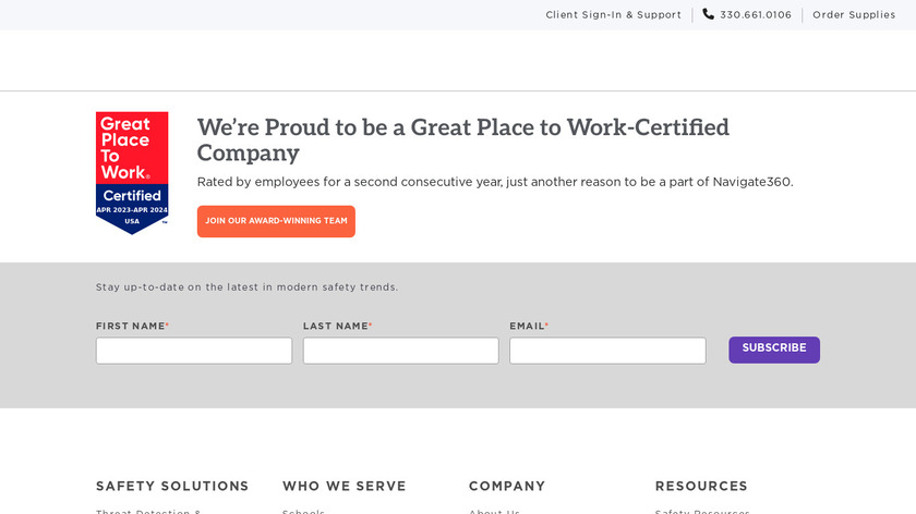 NaviGate Prepared Landing Page