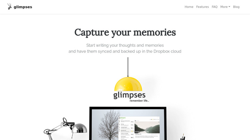 glimpses Landing Page