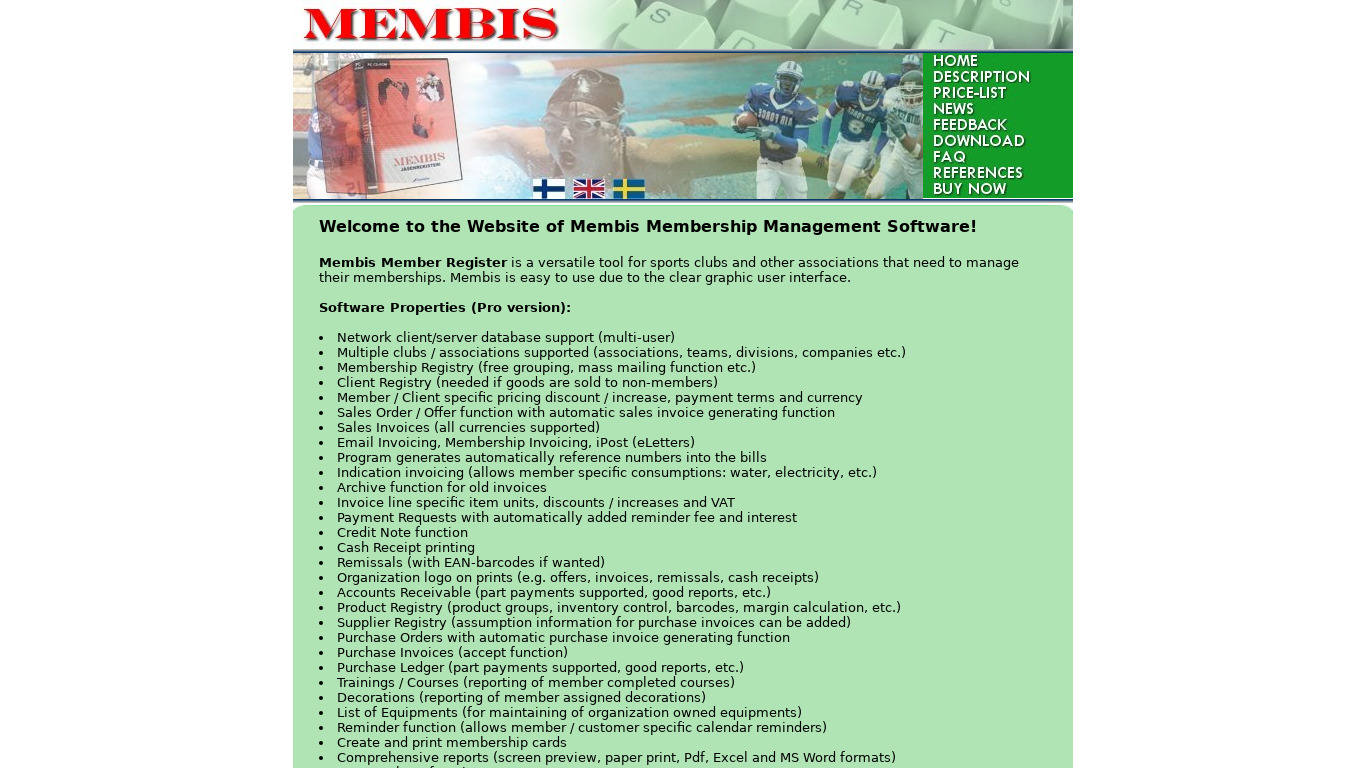 Membis Member Register Landing page
