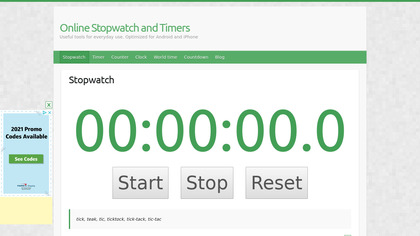 Online Stopwatch and Timers image