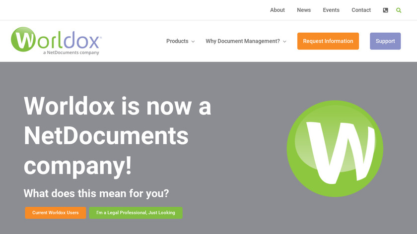 Worldox Landing Page