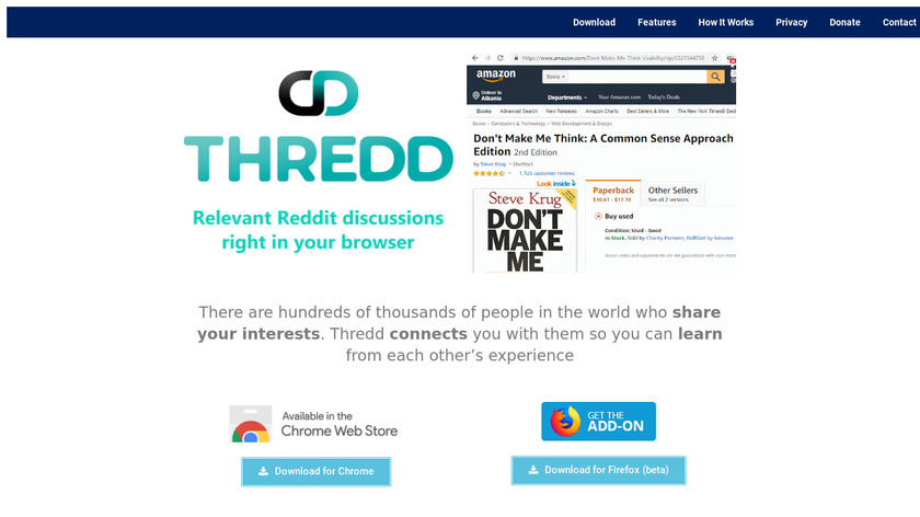 Thredd - Collaborative Browsing Landing Page
