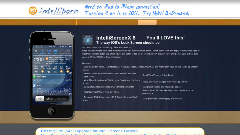 IntelliScreenX Landing Page