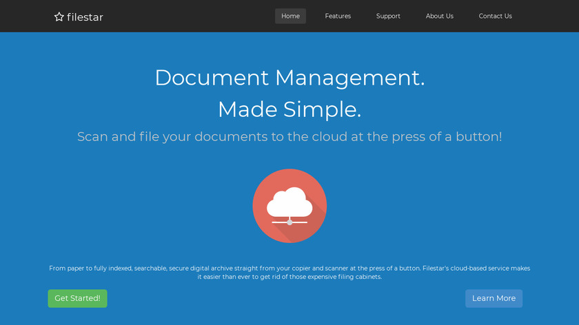 FileStar Document Manager Landing Page