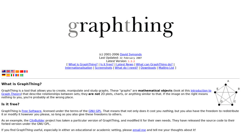 GraphThing Landing Page