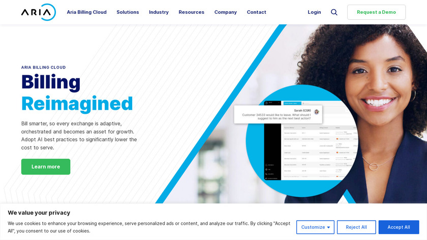 Aria Systems Landing Page