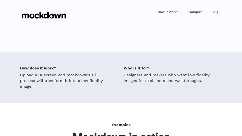 Mockdown Landing Page