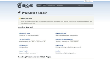 Orca Screen Reader image