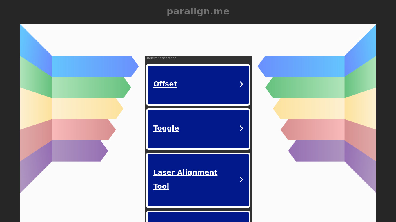 Paralign Landing page