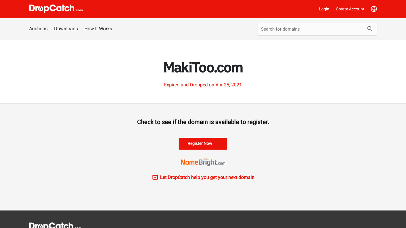 Makitoo Landing page