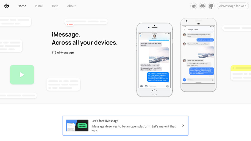 AirMessage Landing Page