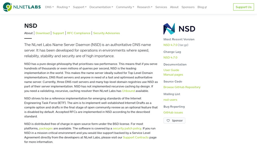NSD Landing Page
