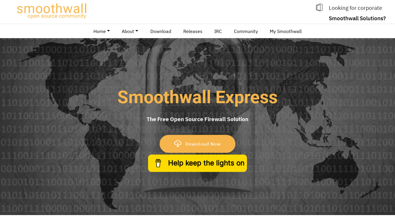 SmoothWall Landing page
