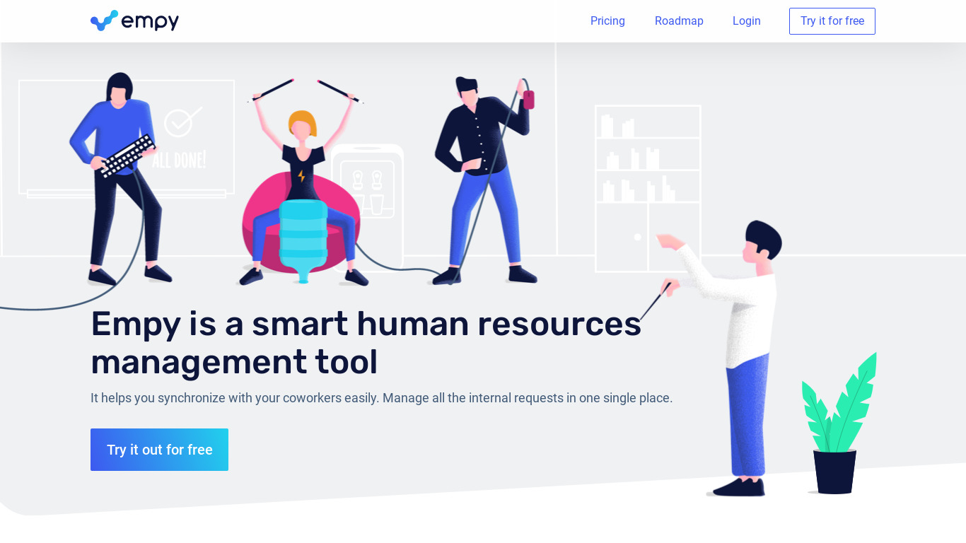 Empy Landing page