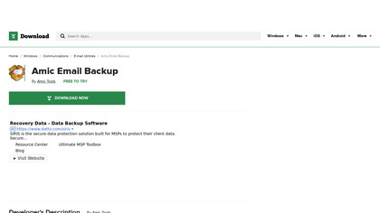 Amic E-Mail Backup image