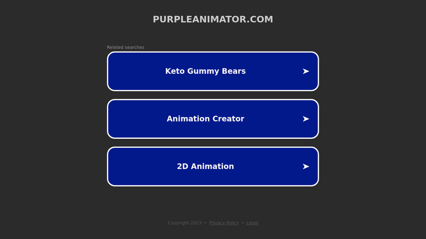 Purple Animator Landing Page