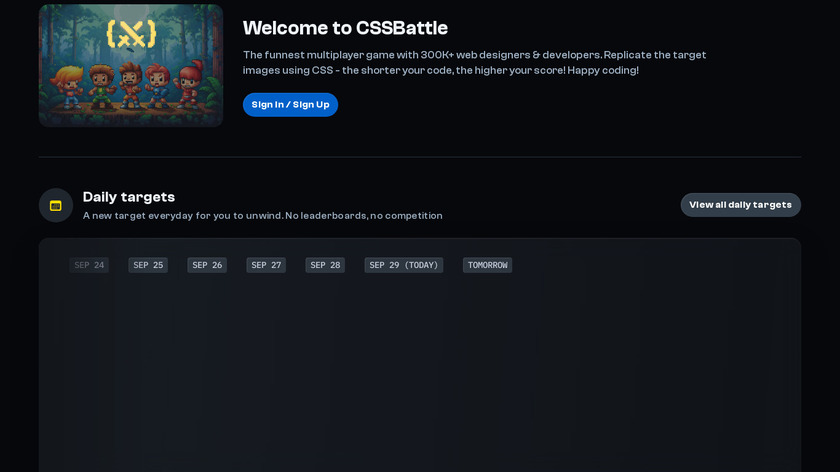 CSSBattle Landing Page