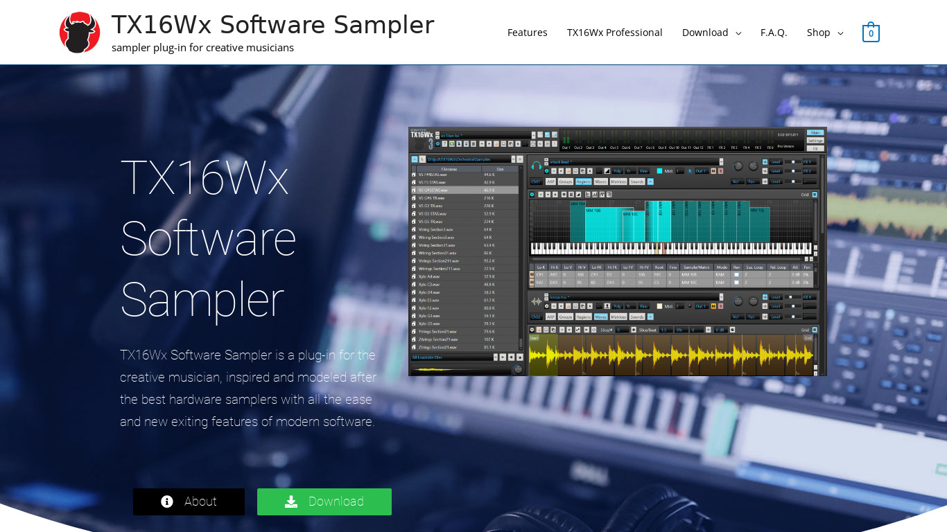 TX16Wx Landing page