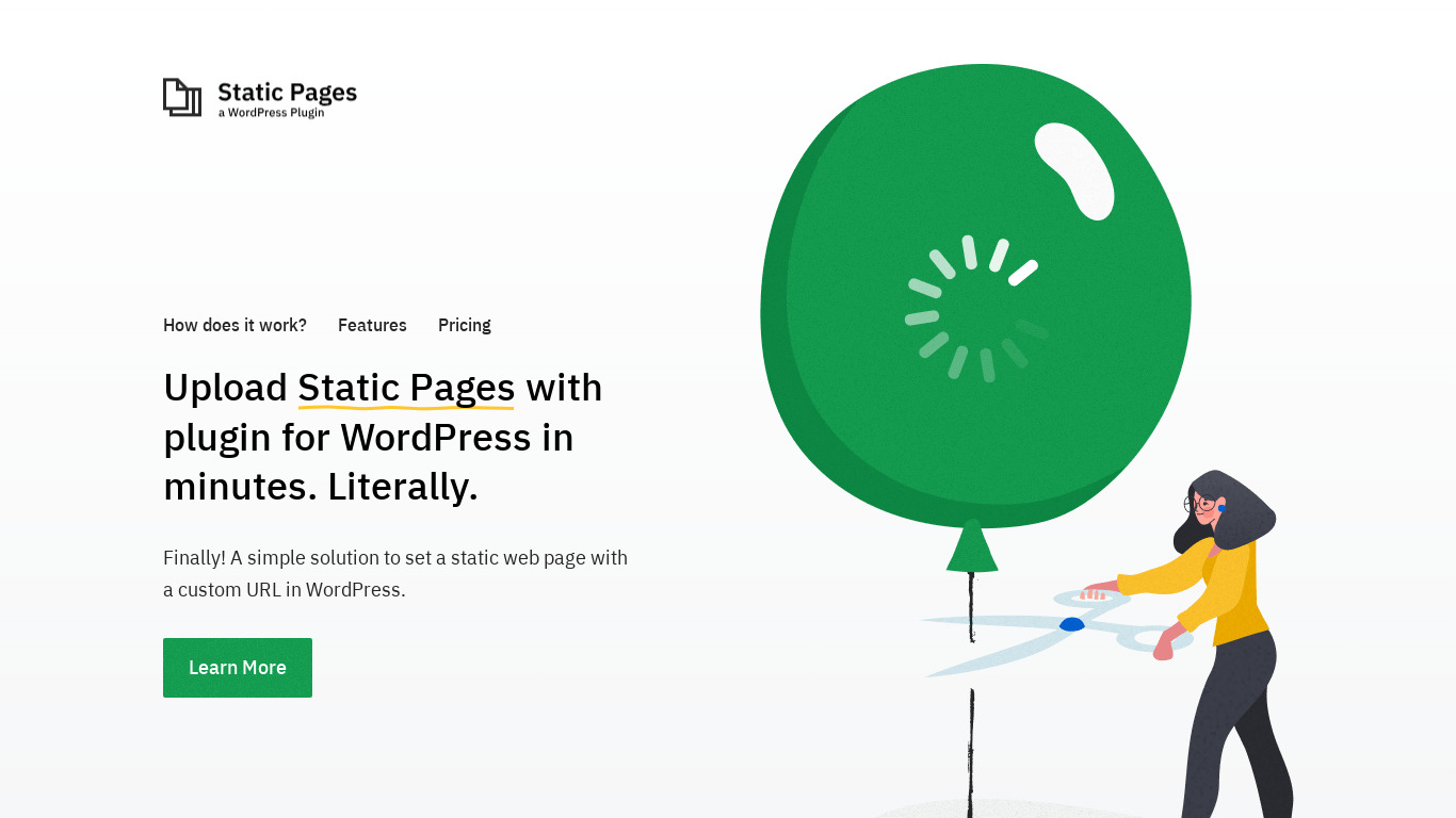 Static Pages by Designmodo Landing page