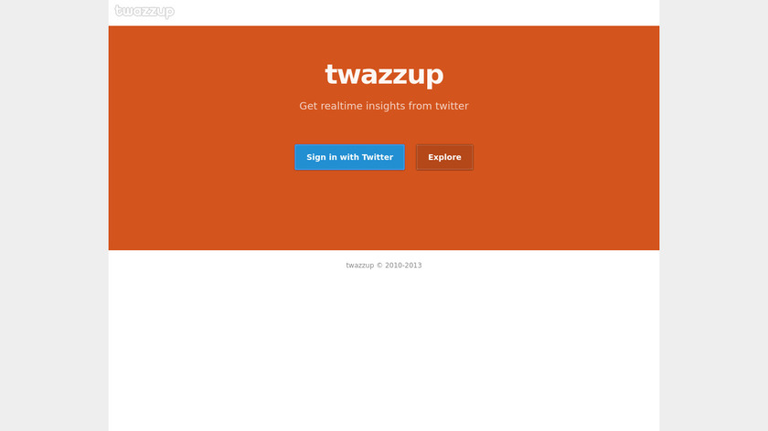 Twazzup Landing Page