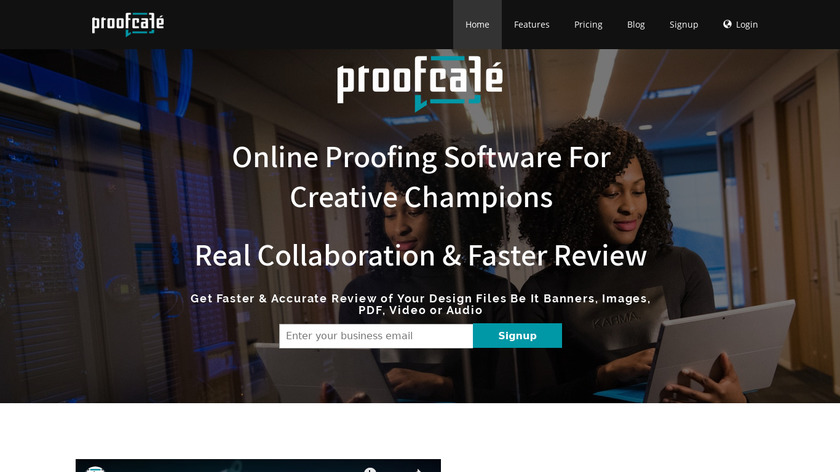 ProofCafe Landing Page