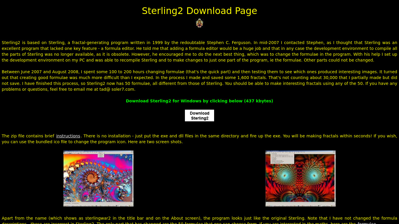 Sterling2 Landing page