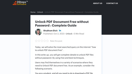 3Steps PDF Unlocker image
