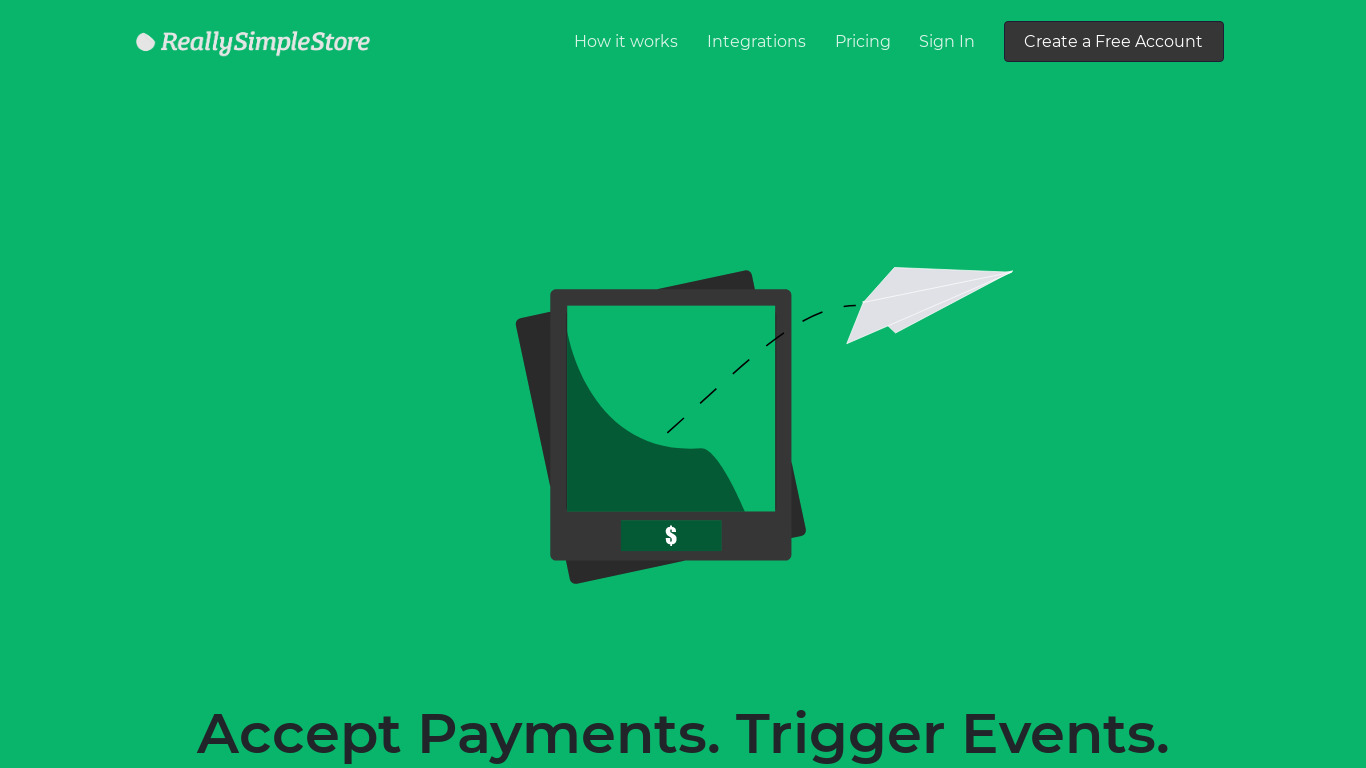 Really Simple Store Landing page