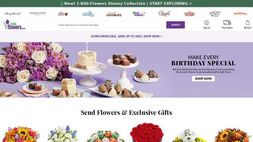 1-800-Flowers.com Landing Page