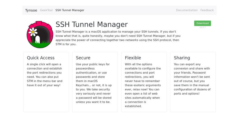 tynsoe.org SSH Tunnel Manager Landing Page