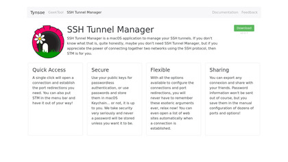 tynsoe.org SSH Tunnel Manager image