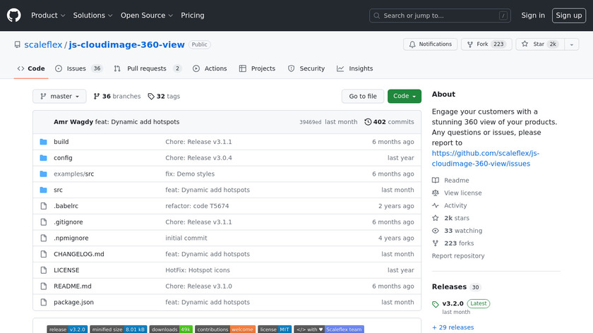 360° image maker Landing Page