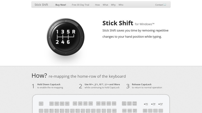 Stick Shift Landing Page