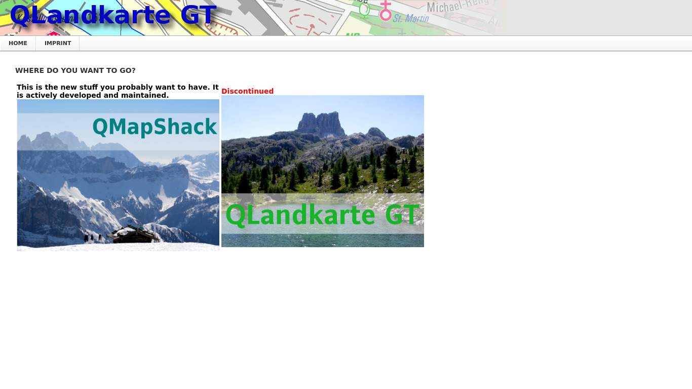 QLandkarte GT Landing page