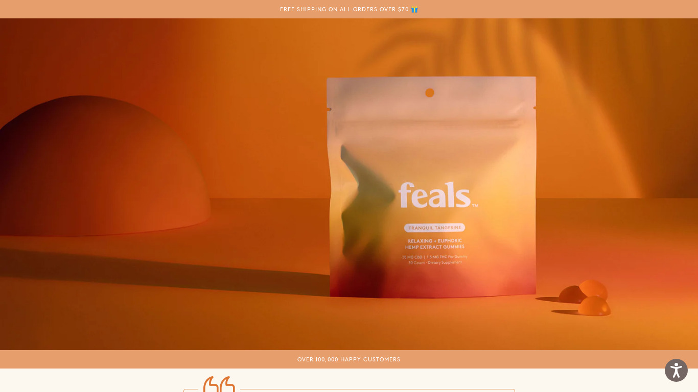 Feals Landing page