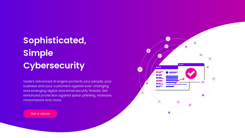 Vade Secure Landing Page