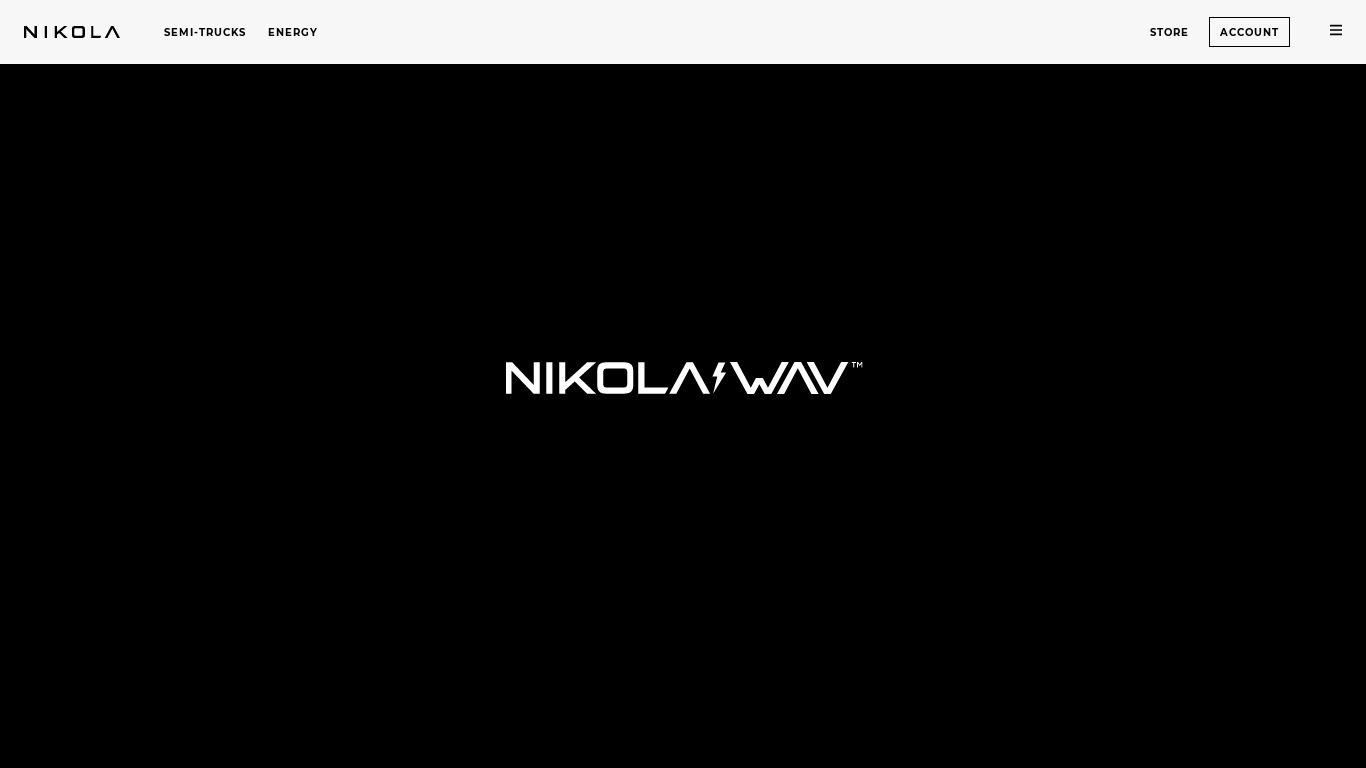 nikolamotor.com Nikola Wav Landing page