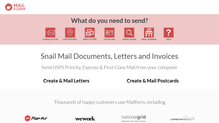 Mailform Landing Page