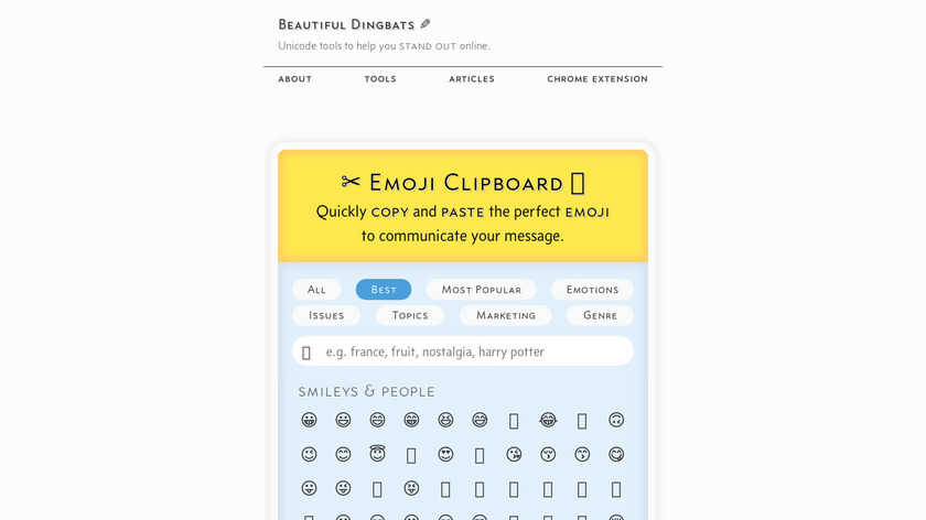 qwerty.dev Emoji Clipboard Landing Page